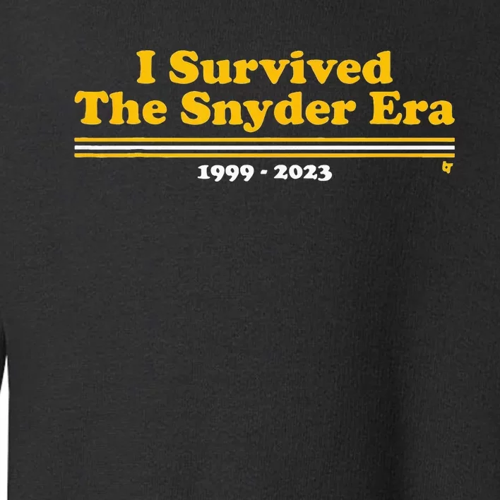 I Survived The Snyder Era Toddler Sweatshirt