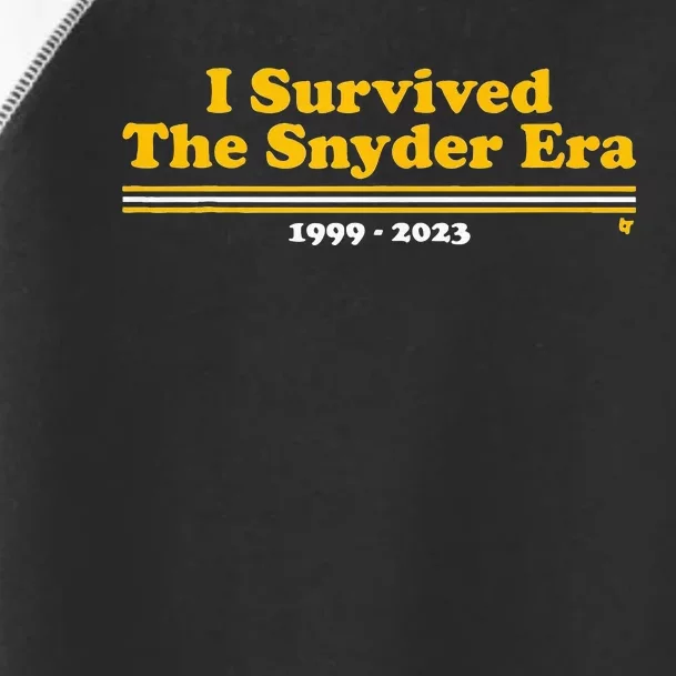 I Survived The Snyder Era Toddler Fine Jersey T-Shirt