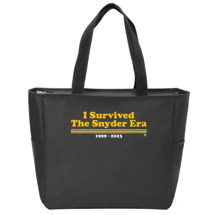 I Survived The Snyder Era Zip Tote Bag