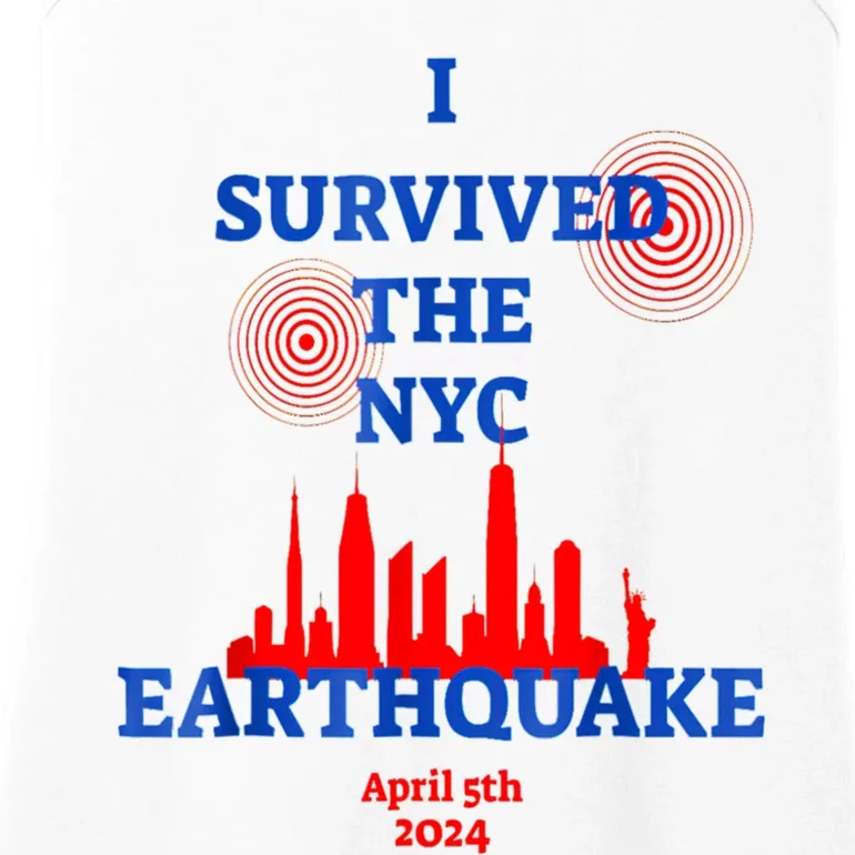 I Survived The Nyc Earthquake Ladies Essential Tank