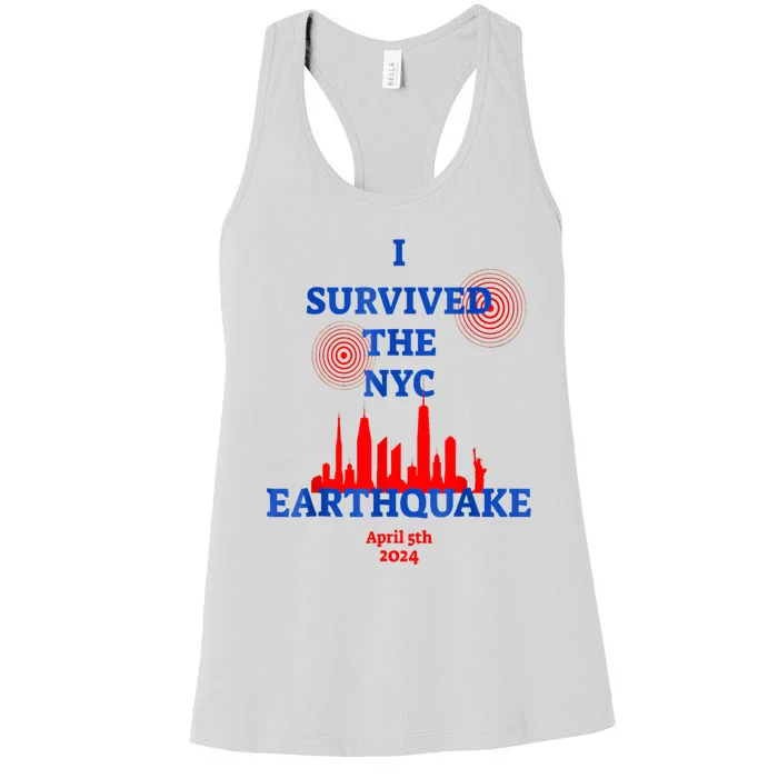 I Survived The Nyc Earthquake Women's Racerback Tank