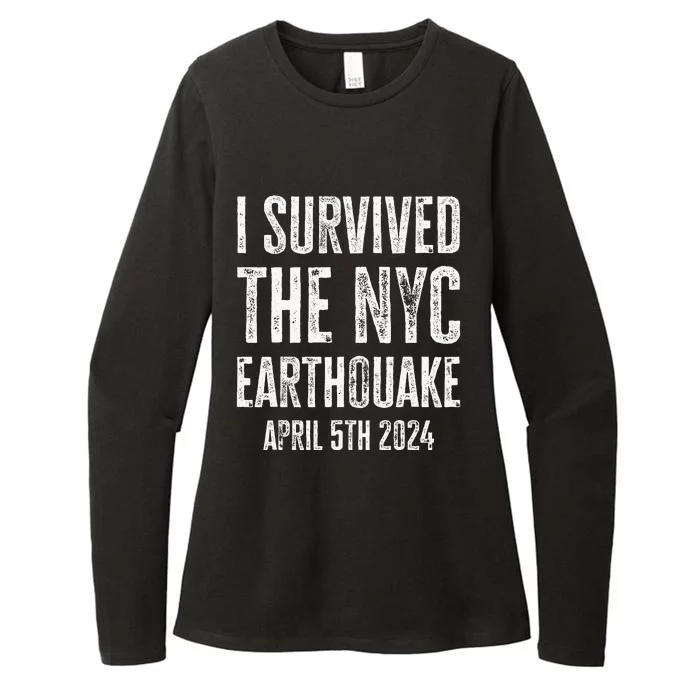 I Survived The Nyc Earthquake In April 5th 2024 Womens CVC Long Sleeve Shirt