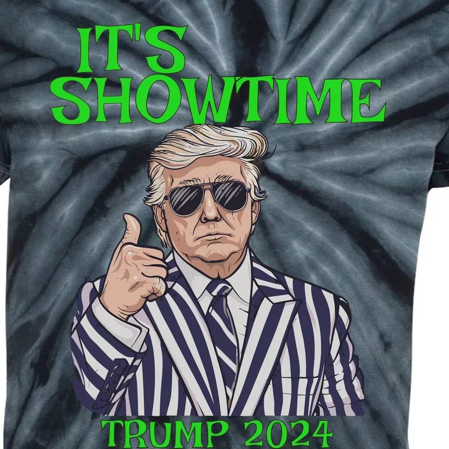 ItS Showtime Trump 2024 Kids Tie-Dye T-Shirt