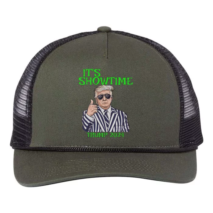 ItS Showtime Trump 2024 Retro Rope Trucker Hat Cap