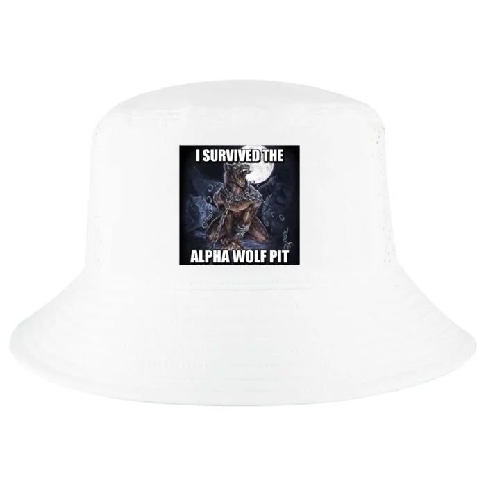 I Survived The Alpha Wolf Pit Cool Comfort Performance Bucket Hat