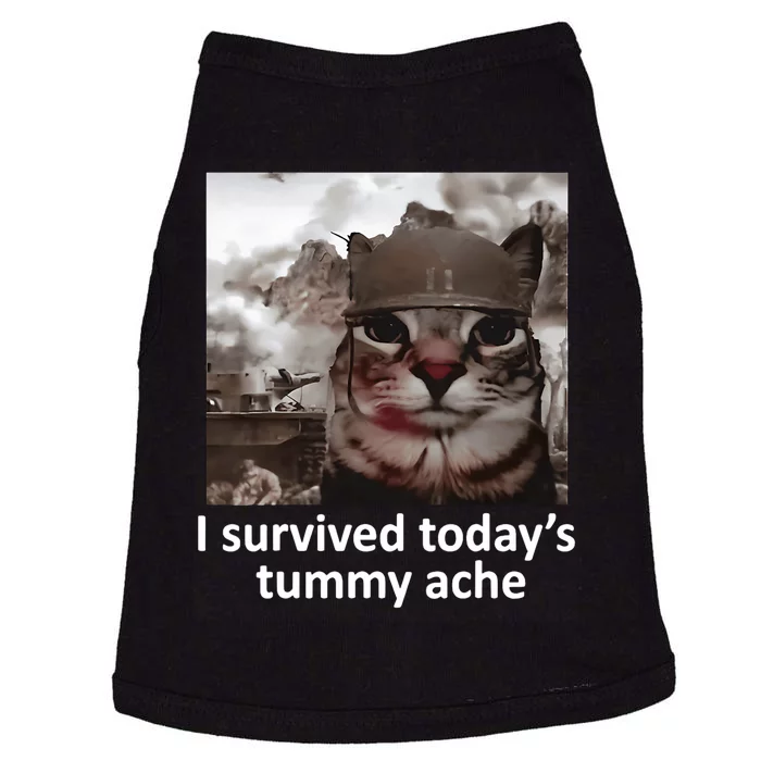 I Survived TodayS Tummy Ache Doggie Tank