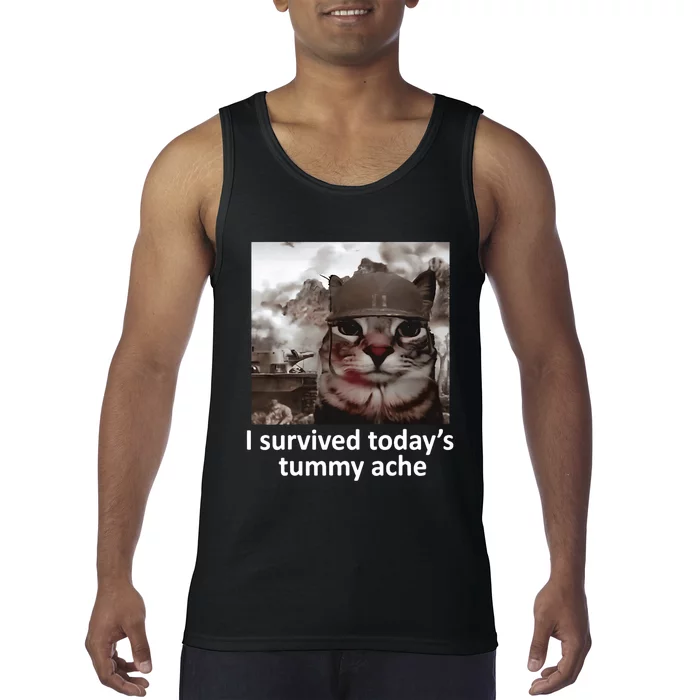 I Survived TodayS Tummy Ache Tank Top