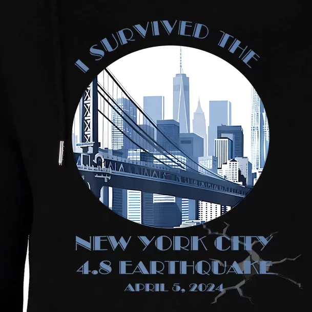 I Survived The New York Earthquake Survivor April 5 2024 Womens Funnel Neck Pullover Hood