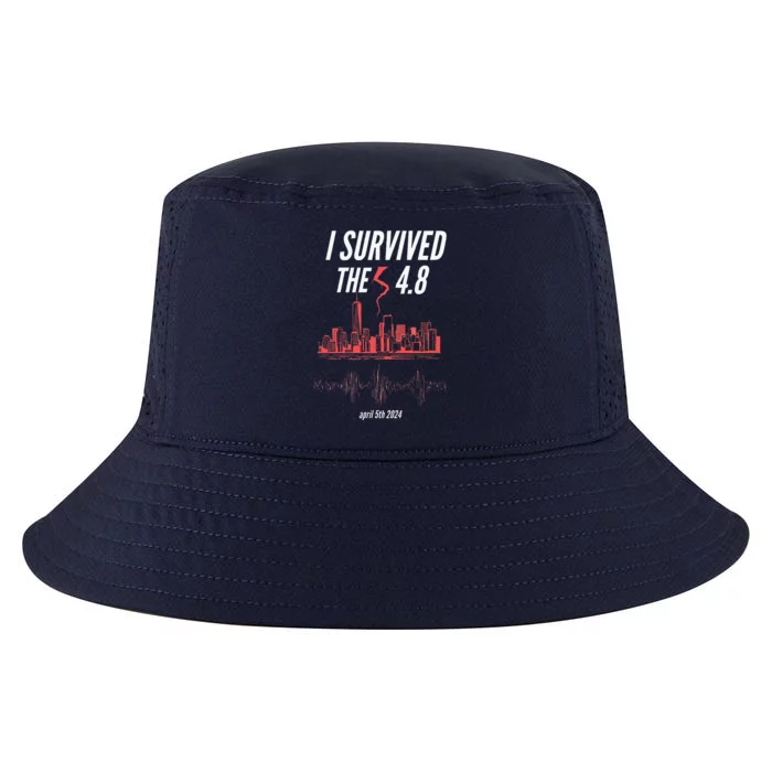 I Survived The 4.8 Earthquake April 5th 2024 Cool Comfort Performance Bucket Hat