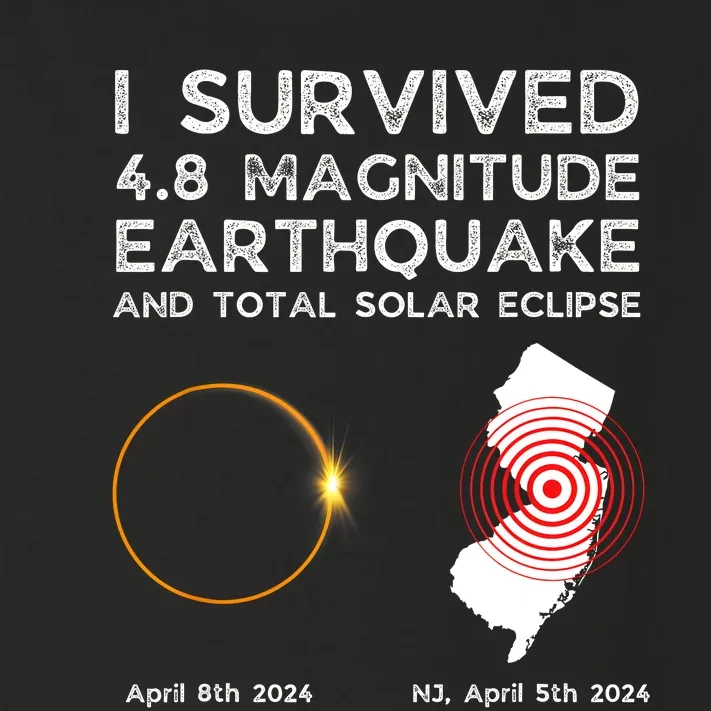 I Survived The Nj Earthquake And The Total Solar Eclipse Toddler Long Sleeve Shirt