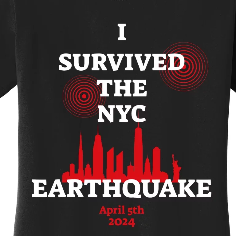 I Survived The Nyc Earthquake 2024 Women's T-Shirt