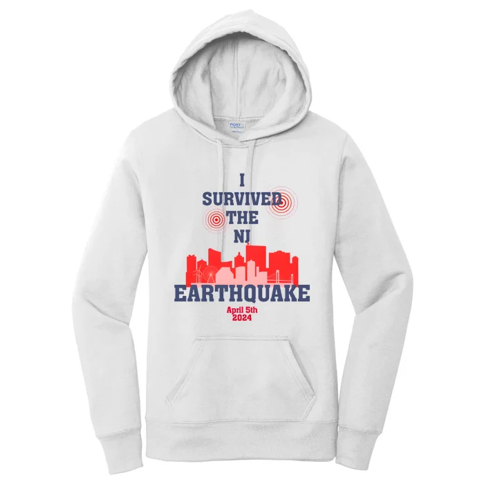 I Survived The Nj Earthquake And The Total Solar Eclipse Women's Pullover Hoodie