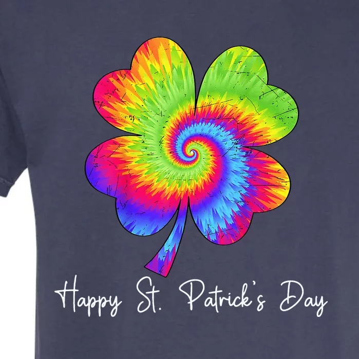 Irish Shamrock Tie Dye Happy St Patrick's Day Go Lucky Garment-Dyed Heavyweight T-Shirt