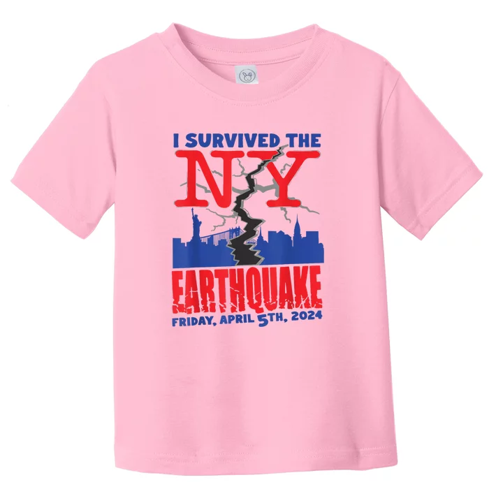 I Survived The Nyc Earthquake Toddler T-Shirt