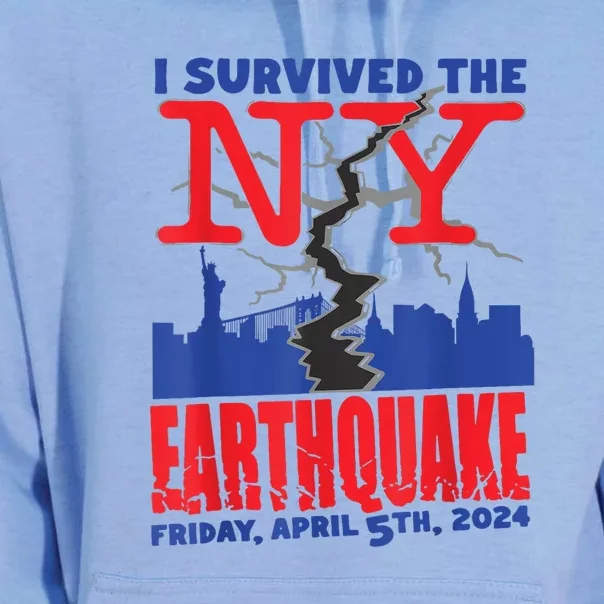 I Survived The Nyc Earthquake Unisex Surf Hoodie