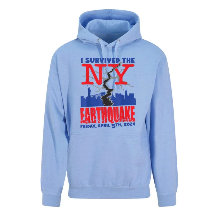 I Survived The Nyc Earthquake Unisex Surf Hoodie