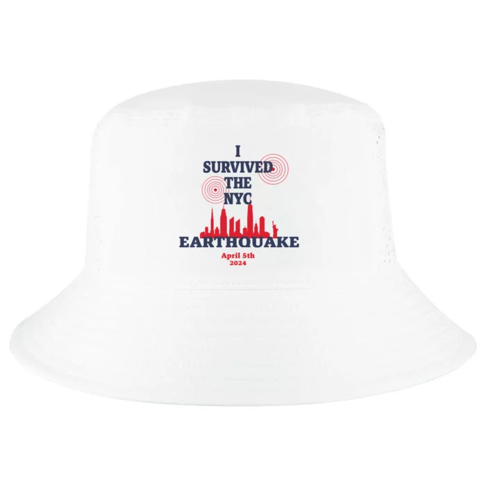 I Survived The Nyc Earthquake April 5 2024 Cool Comfort Performance Bucket Hat