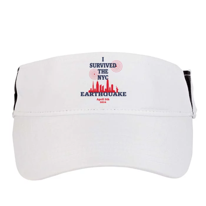 I Survived The Nyc Earthquake April 5 2024 Adult Drive Performance Visor