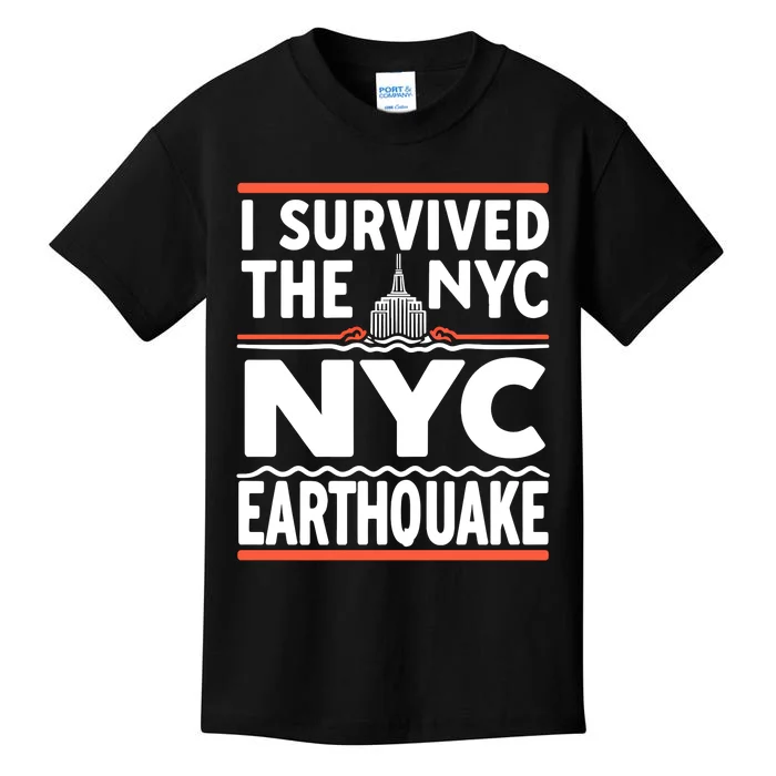 I Survived The Nyc Earthquake April 5 2024 Kids T-Shirt