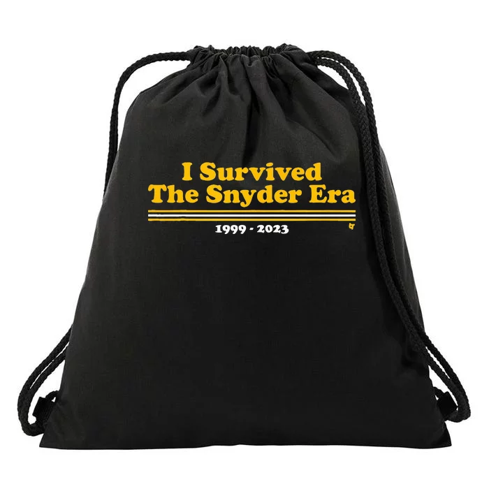 I Survived The Snyder Era Drawstring Bag