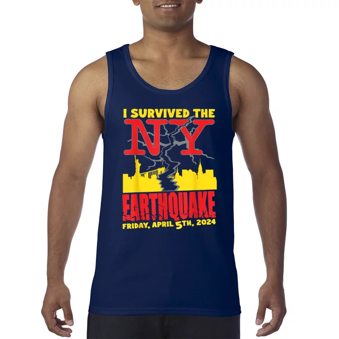 I Survived The Nyc Earthquake Tank Top