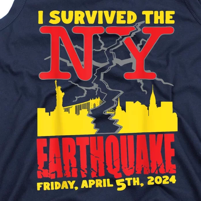 I Survived The Nyc Earthquake Tank Top