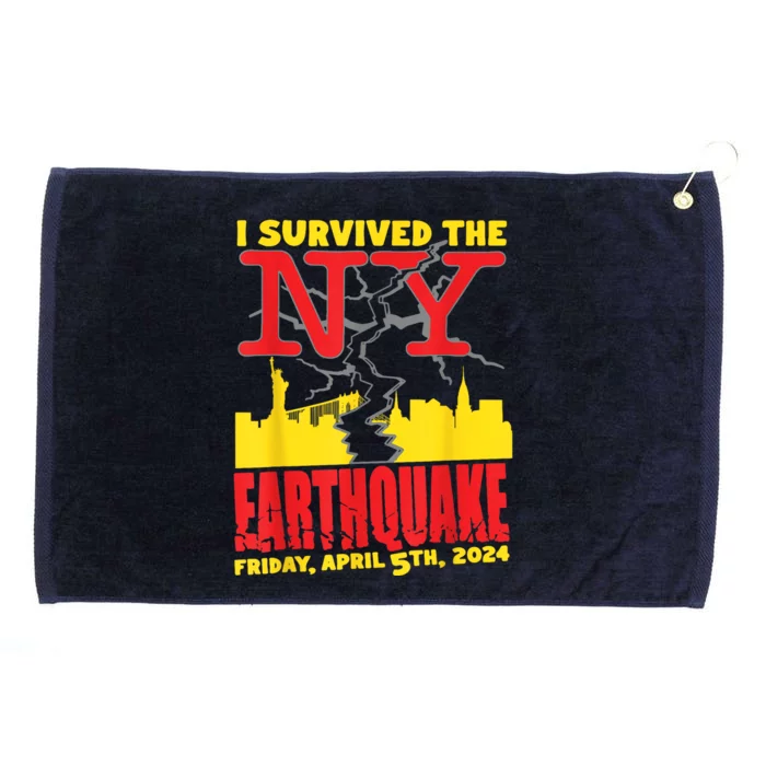 I Survived The Nyc Earthquake Grommeted Golf Towel