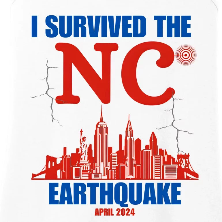 I Survived The Nyc Earthquake April 5 2024 Ladies Essential Tank