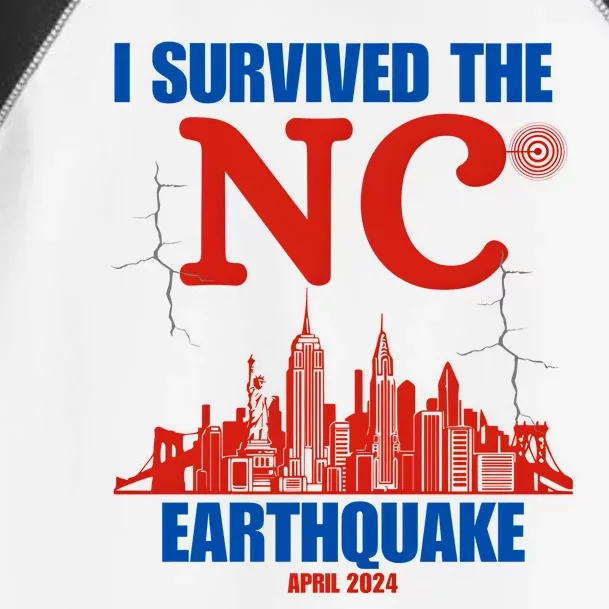 I Survived The Nyc Earthquake April 5 2024 Toddler Fine Jersey T-Shirt