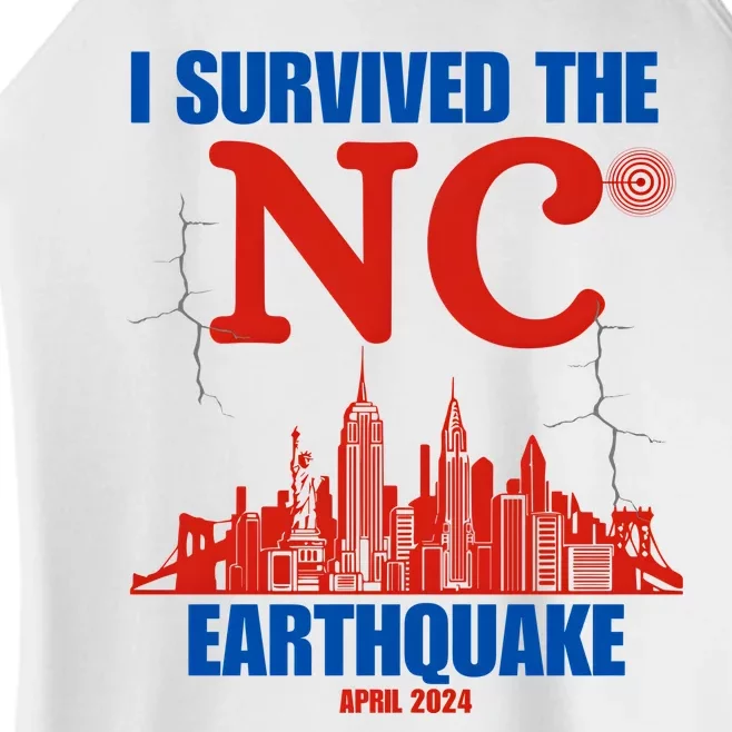 I Survived The Nyc Earthquake April 5 2024 Women’s Perfect Tri Rocker Tank