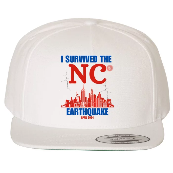 I Survived The Nyc Earthquake April 5 2024 Wool Snapback Cap