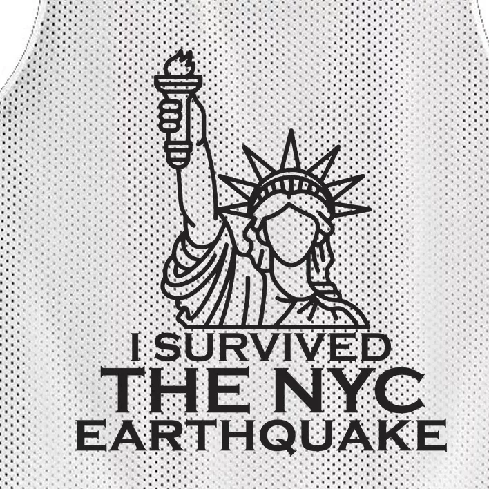 I Survived The New York Earthquake April 2024 Mesh Reversible Basketball Jersey Tank