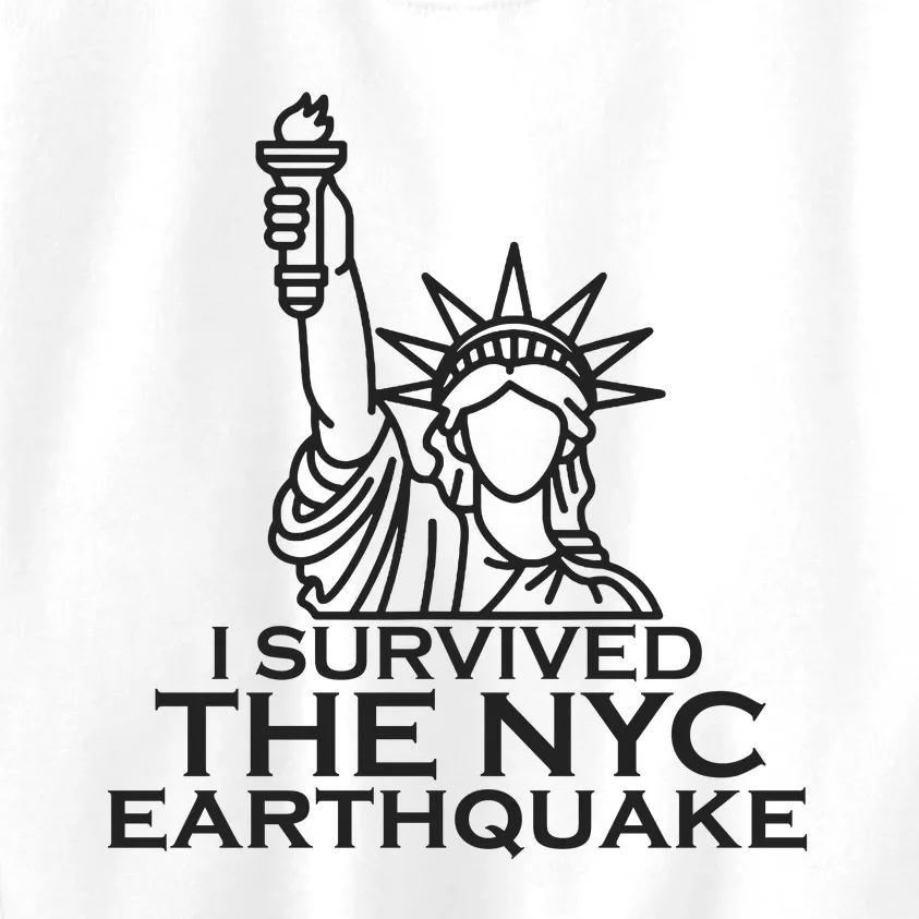 I Survived The New York Earthquake April 2024 Kids Sweatshirt