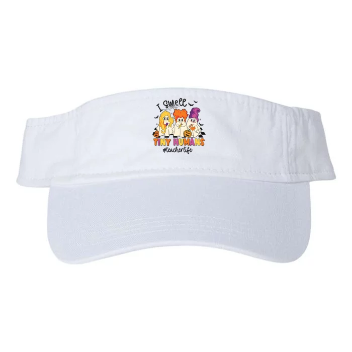 I Smell Tiny Humans Teacher Life Halloween Valucap Bio-Washed Visor