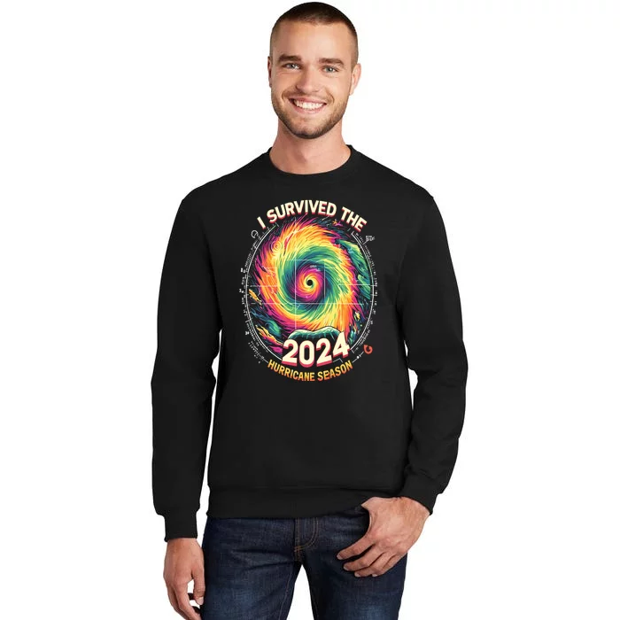 I Survived The 2024 Hurricane Season Tall Sweatshirt