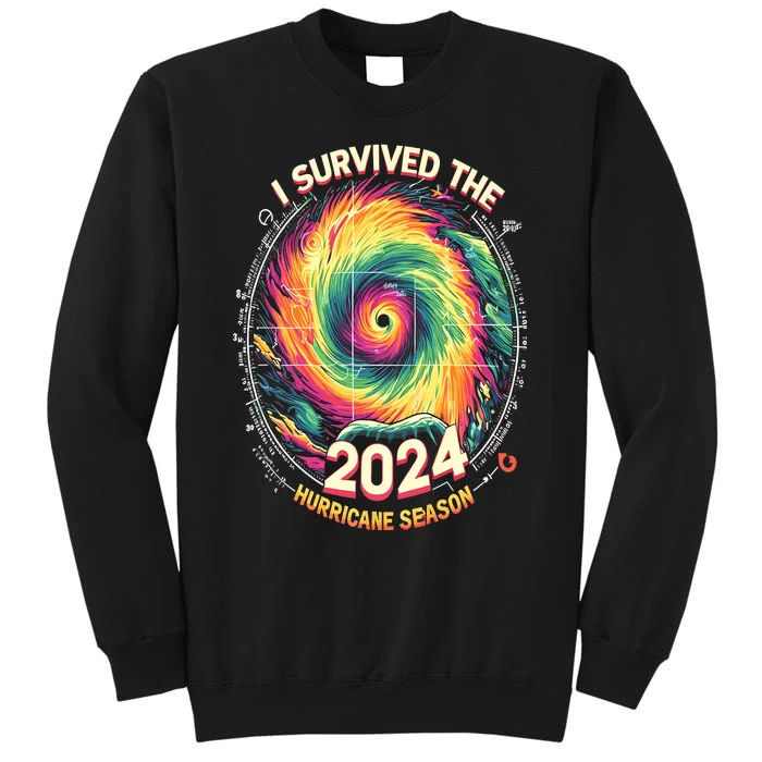 I Survived The 2024 Hurricane Season Tall Sweatshirt