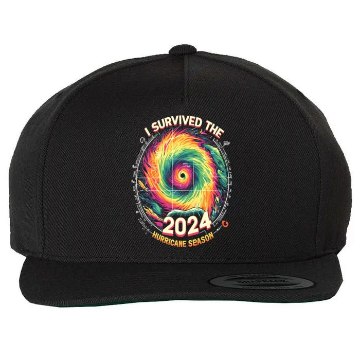 I Survived The 2024 Hurricane Season Wool Snapback Cap