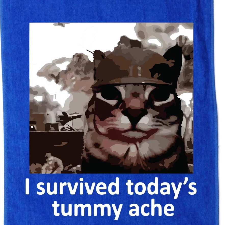 I Survived Todays Tummy Ache Platinum Collection Golf Towel