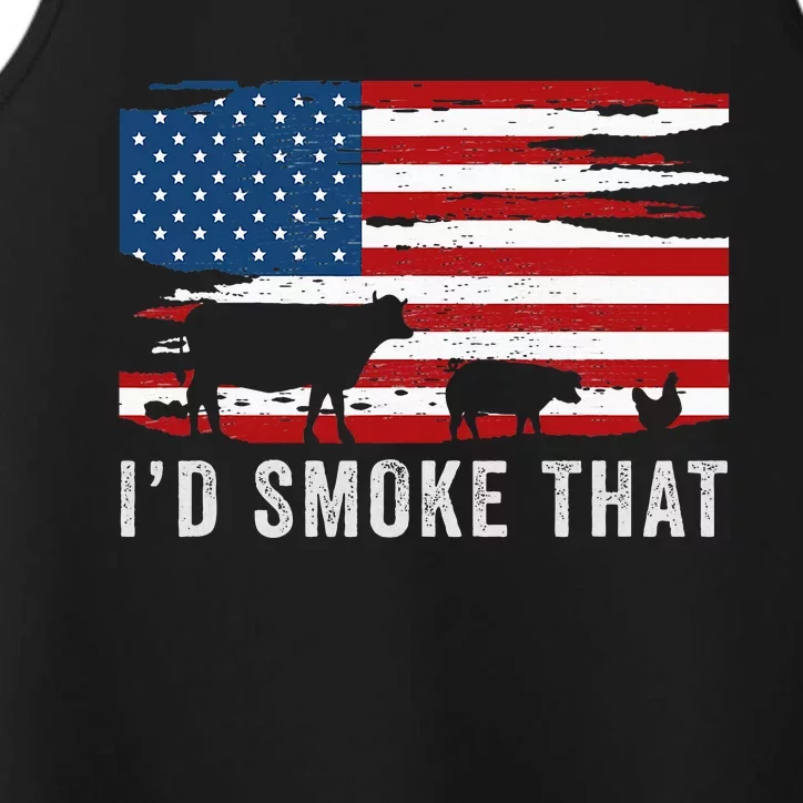 Id Smoke That Barbecue Performance Tank