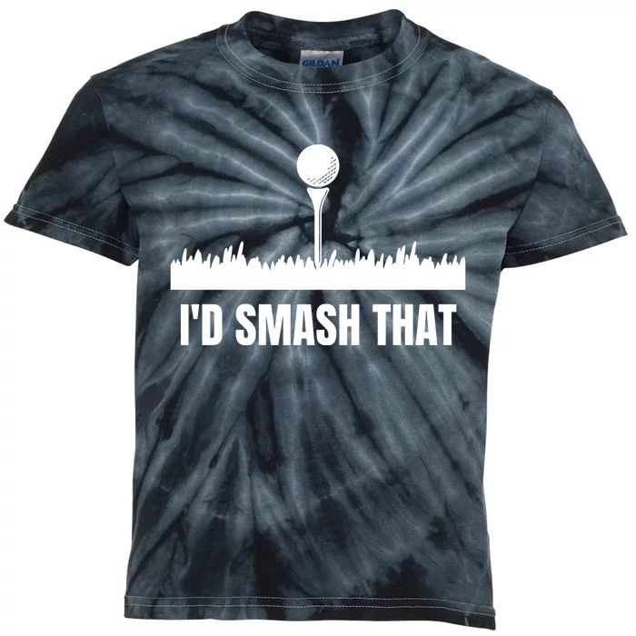 I'd Smash That Golf Kids Tie-Dye T-Shirt