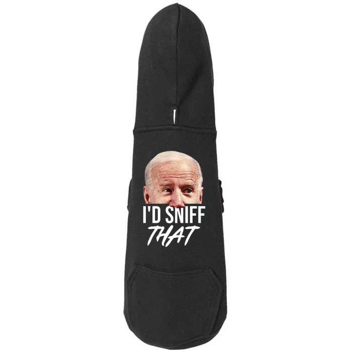 I'd Sniff That Funny Joe Biden Doggie 3-End Fleece Hoodie