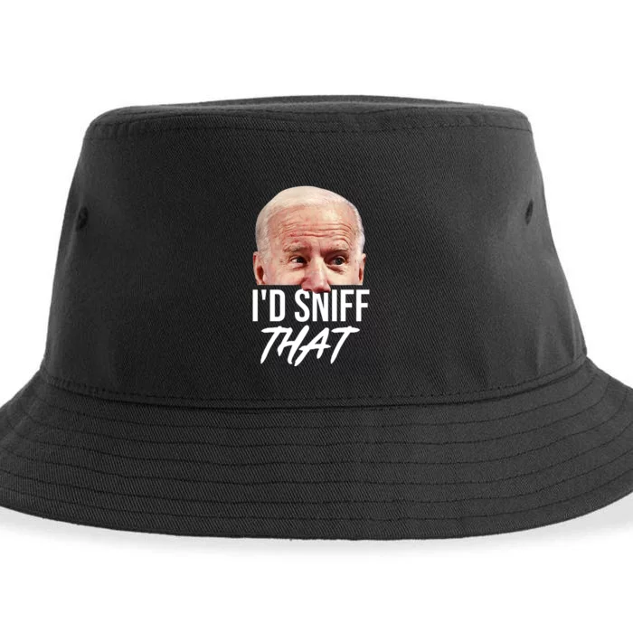 I'd Sniff That Funny Joe Biden Sustainable Bucket Hat