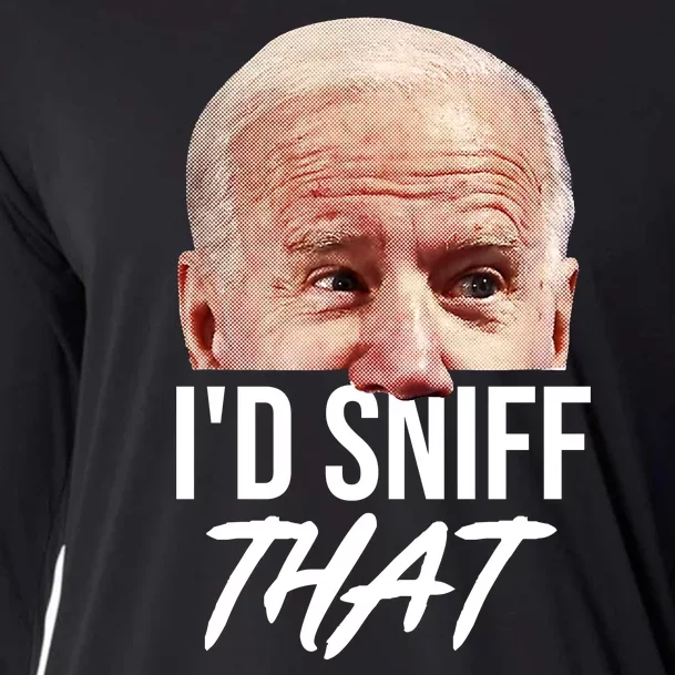 I'd Sniff That Funny Joe Biden Cooling Performance Long Sleeve Crew