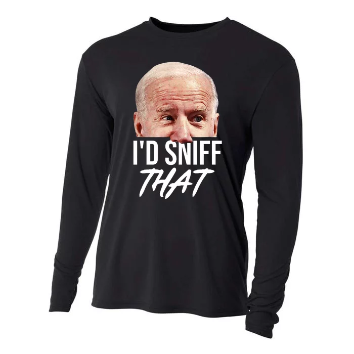 I'd Sniff That Funny Joe Biden Cooling Performance Long Sleeve Crew