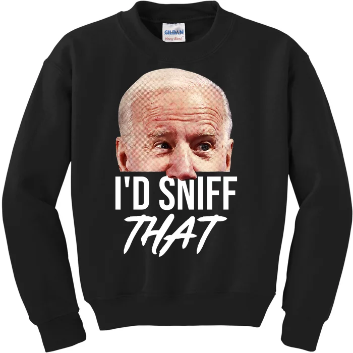 I'd Sniff That Funny Joe Biden Kids Sweatshirt