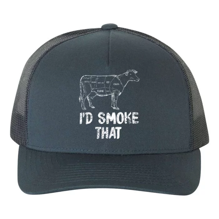 Id Smoke That Bbq Meaningful Gift Yupoong Adult 5-Panel Trucker Hat