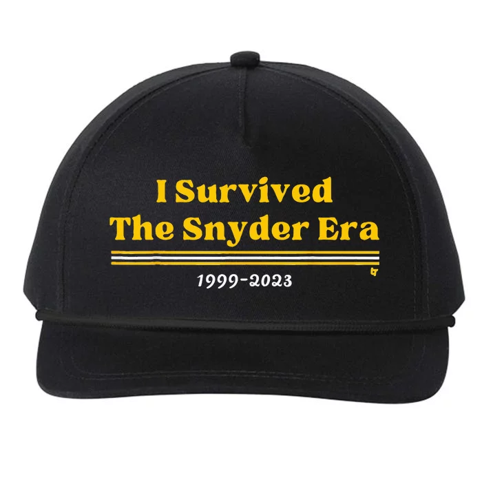 I Survived The Snyder Era Design Vintage Snapback Five-Panel Rope Hat