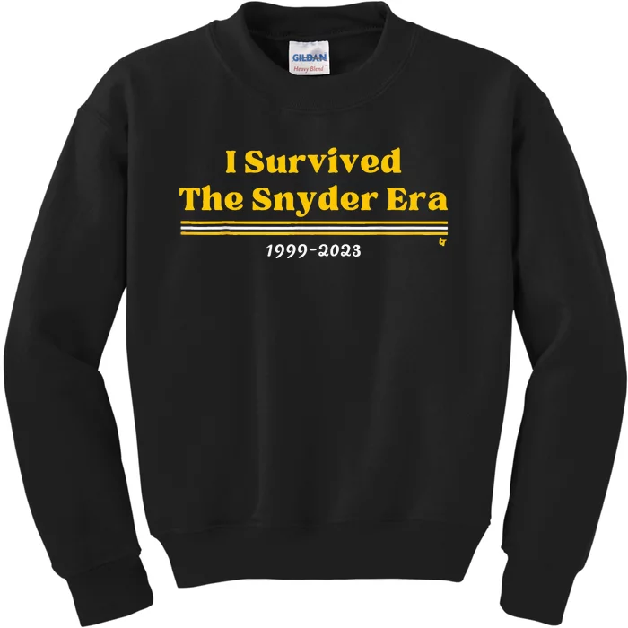 I Survived The Snyder Era Design Vintage Kids Sweatshirt