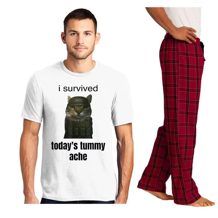 I Survived TodayS Tummy Ache Pajama Set