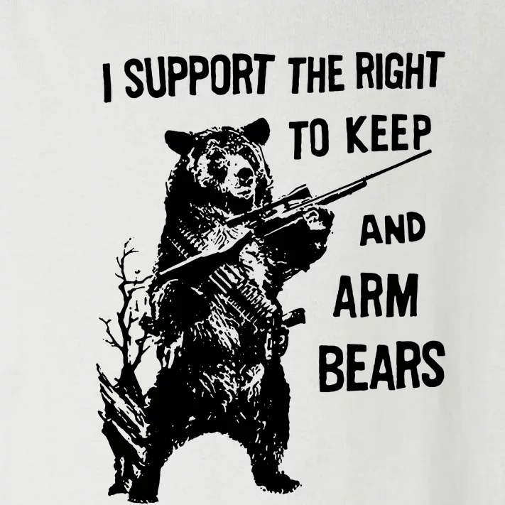 I Support The Right To Arm Bears T Shirt Funny Hunting T Shirt Saying Toddler Long Sleeve Shirt